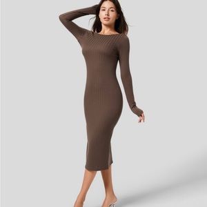 Halara boatneck backless dress